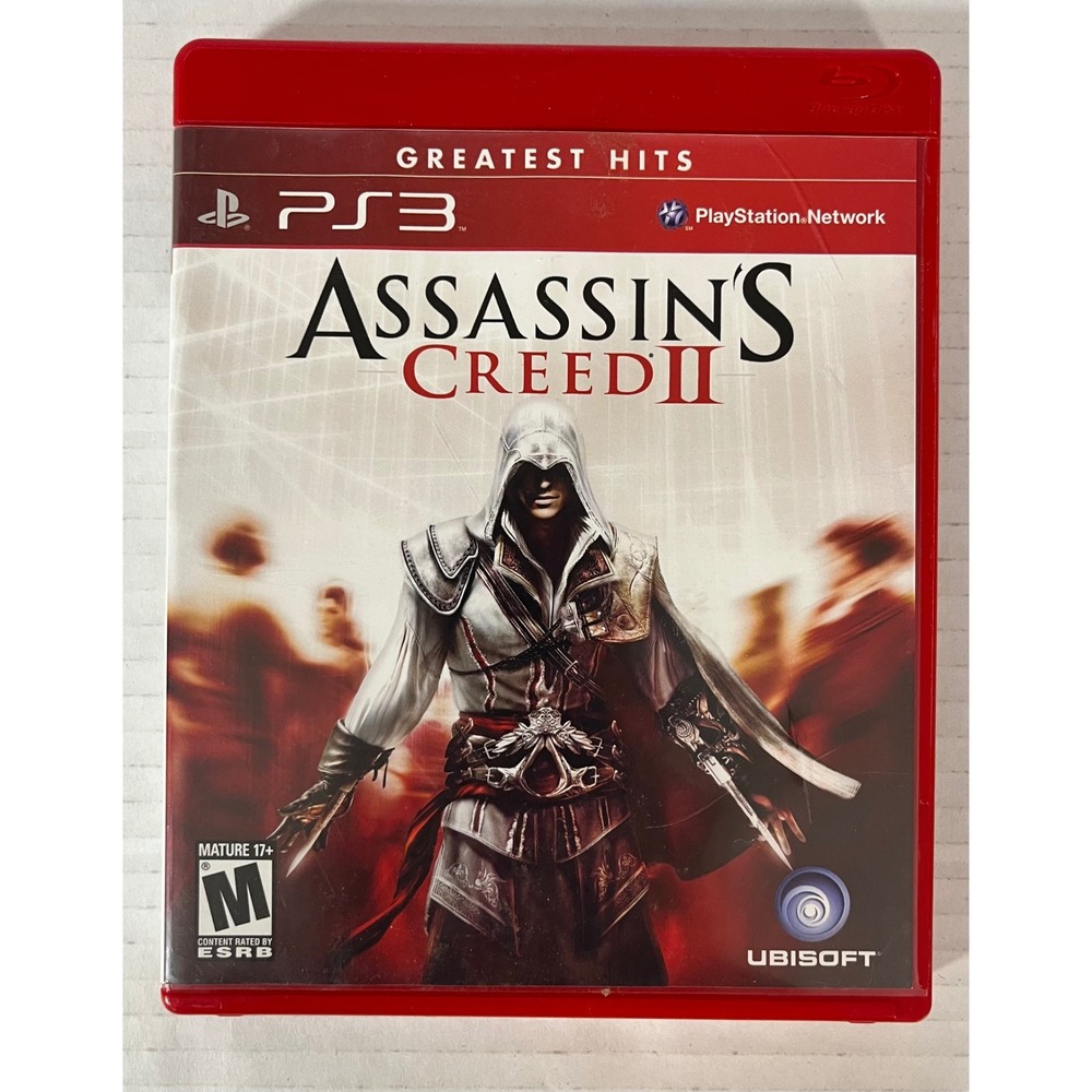 Ubisoft Assassin's Creed II Video Game PS3 One Size Red Greatest Hits Edition